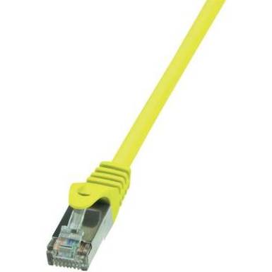 RJ45 H&aacute;l&oacute;zati csatlakoz&oacute;k&aacute;bel, CAT 5e F/UTP [1x RJ45 dug&oacute; - 1x RJ45 dug&oacute;] 1 m, s&aacute;rga LogiLink