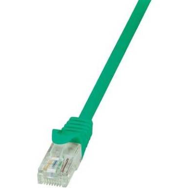 RJ45 H&aacute;l&oacute;zati csatlakoz&oacute;k&aacute;bel, CAT 5e U/UTP [1x RJ45 dug&oacute; - 1x RJ45 dug&oacute;] 1 m, z&ouml;ld LogiLink