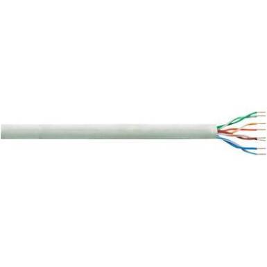 CAT6 U/UTP hálózati kábel, szereletlen, dugó nélküli 4 x 2 x 0.205 mm² 100m, szürke LogiLink CPV0033 CAT6 U/UTP hálózati kábel, szereletlen, dugó nélküli 4 x 2 x 0.205 mm² 100m, szürke LogiLink CPV0033