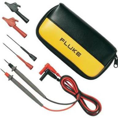 Multim&eacute;ter m&eacute;rőzsin&oacute;r, m&eacute;rőfej k&eacute;szlet t&aacute;sk&aacute;ban 4 mm-es ban&aacute;ndug&oacute;khoz 1,5m Fluke TL80A-1 Basic Electronic