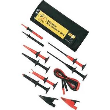 Multim&eacute;ter m&eacute;rőzsin&oacute;r, m&eacute;rőfej k&eacute;szlet t&aacute;sk&aacute;ban 4 mm-es ban&aacute;ndug&oacute;khoz 1,5m Fluke TLK-225-1 SureGrip Master