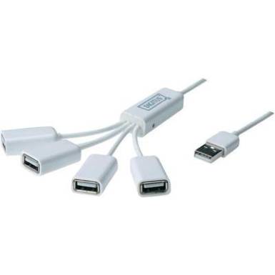 USB hub, 4 portos, DIGITUS Slim Spider USB hub, 4 portos, DIGITUS Slim Spider