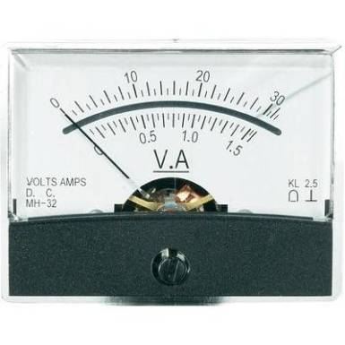 Beépíthető analóg lengőtekercses műszer 30V/DC 1,5A/DC Voltcraft AM-60x46 Beépíthető analóg lengőtekercses műszer 30V/DC 1,5A/DC Voltcraft AM-60x46