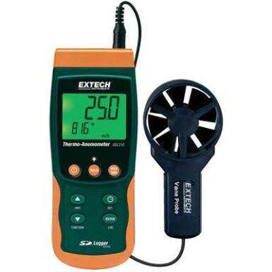 Szárnykerekes szélsebességmérő, légsebességmérő, anemométer beépített léghőmérővel Extech SDL310 Szárnykerekes szélsebességmérő, légsebességmérő, anemométer beépített léghőmérővel Extech SDL310