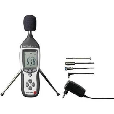 Zajszintmérő műszer, decibel mérő 31,5 Hz - 8 kHz VOLTCRAFT®SL-451 Zajszintmérő műszer, decibel mérő 31,5 Hz - 8 kHz VOLTCRAFT®SL-451