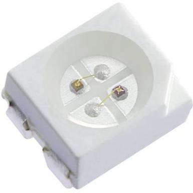 SMD LED, többszínű PLCC4 piros/zöld/kék 220/500/100 mcd 120° 20 mA 2/3,3/3,3 V Kingbright KAA-3528RGBS-11 SMD LED, többszínű PLCC4 piros/zöld/kék 220/500/100 mcd 120° 20 mA 2/3,3/3,3 V Kingbright KAA-3528RGBS-11