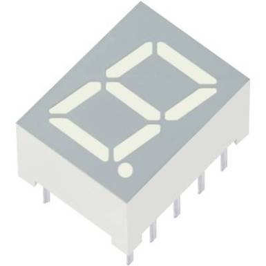 7 szegmenses kijelző, piros 9.9 mm 1.85 V Számjegyek: 1 Kingbright SC39-11SURKWA 7 szegmenses kijelző, piros 9.9 mm 1.85 V Számjegyek: 1 Kingbright SC39-11SURKWA