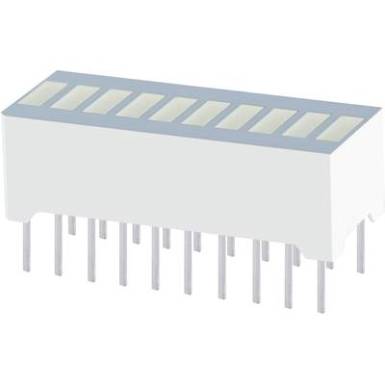 Bargraph LED 10 szeres Zöld (Sz x Ma x Mé) 25.4 x 10.16 x 8 mm Kingbright DC-10CGKWA Bargraph LED 10 szeres Zöld (Sz x Ma x Mé) 25.4 x 10.16 x 8 mm Kingbright DC-10CGKWA