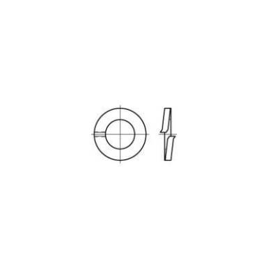 Rugós alátét, belső Ø: 10.2 mm DIN 127 100 db TOOLCRAFT 105602 Rugós alátét, belső Ø: 10.2 mm DIN 127 100 db TOOLCRAFT 105602