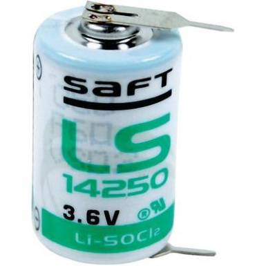 Lítium elem 1/2 AA 2 db forrfüllel, 3.6 V 1200 mAh (Ø x Ma) 15 x 25 mm Saft LS142502PF Lítium elem 1/2 AA 2 db forrfüllel, 3.6 V 1200 mAh (Ø x Ma) 15 x 25 mm Saft LS142502PF
