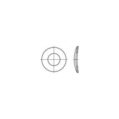 Rugós alátét, belső Ø: 25 mm DIN 137 100 db TOOLCRAFT 105938 Rugós alátét, belső Ø: 25 mm DIN 137 100 db TOOLCRAFT 105938