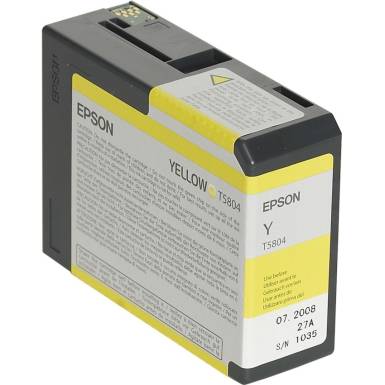 EPSON C13T580400 Yellow tintapatron eredeti 80ml/ Stylus Pro 3800/3880 EPSON C13T580400 Yellow tintapatron eredeti 80ml/ Stylus Pro 3800/3880