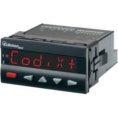 Programozható, beállítható számláló modul beépítési méret 92 x 45 mm, 10 - 30 V/DC RS232 Kübler Codix 560 DC Programozható, beállítható számláló modul beépítési méret 92 x 45 mm, 10 - 30 V/DC RS232 Kübler Codix 560 DC