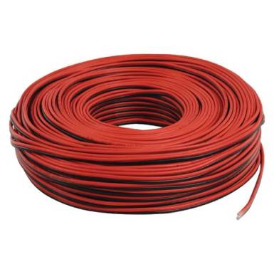 CCA ikerlitze LiY-Z, kiszerelt 2 x 2 mm&sup2; Piros, Fekete 10 m Conrad