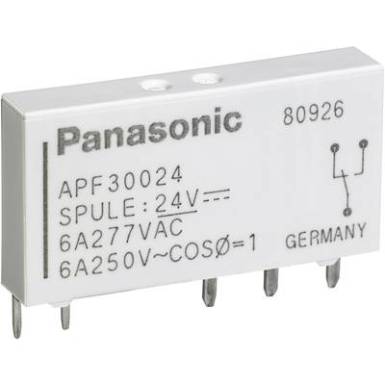 Teljes&iacute;tm&eacute;nyrel&eacute;, APF Panasonic APF30324 24 V/DC 1 v&aacute;lt&oacute; 6 A 250 V/ AC