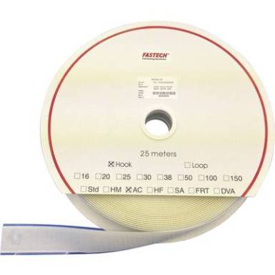 Tépőzár Felragasztáshoz Horgos fél (H x Sz) 25000 mm x 30 mm Fehér Fastech T0103000000225 25 m Tépőzár Felragasztáshoz Horgos fél (H x Sz) 25000 mm x 30 mm Fehér Fastech T0103000000225 25 m