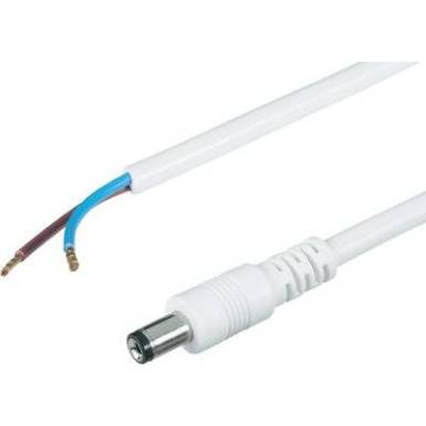 Kisfeszültségű csatlakozóvezeték - 5.5/2.1 mm, 2m, BKL Electronic 072090 Kisfeszültségű csatlakozóvezeték - 5.5/2.1 mm, 2m, BKL Electronic 072090