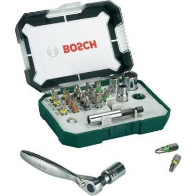 Bosch 2607017322 Bit készlet 26 részes racsnival Bosch 2607017322 Bit készlet 26 részes racsnival