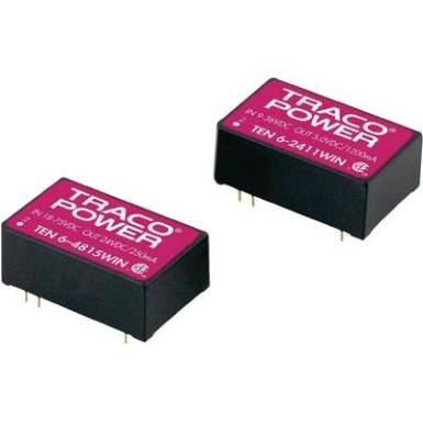 DC-DC konverter 48 V/DC 12 V/DC 500 mA 6 W, kimenetek: 1 TracoPower DC-DC konverter 48 V/DC 12 V/DC 500 mA 6 W, kimenetek: 1 TracoPower