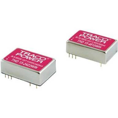 DC-DC konverter 24 V/DC 15 V/DC, -15 V/DC 500 mA 15 W, kimenetek: 2 TracoPower DC-DC konverter 24 V/DC 15 V/DC, -15 V/DC 500 mA 15 W, kimenetek: 2 TracoPower