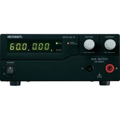 Programozható labortápegység 1 - 60 V/DC 0 - 15 A 900 W, VOLTCRAFT DPPS-60-15 Programozható labortápegység 1 - 60 V/DC 0 - 15 A 900 W, VOLTCRAFT DPPS-60-15