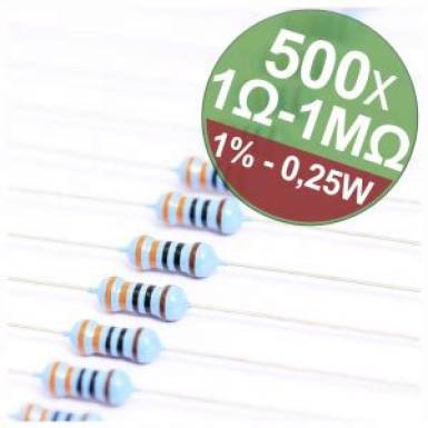 Fémréteg ellenállás 360 kΩ Axiális kivezetéssel 0207 0.25 W Royalohm MF0W4FF3603KIT 100 db Fémréteg ellenállás 360 kΩ Axiális kivezetéssel 0207 0.25 W Royalohm MF0W4FF3603KIT 100 db