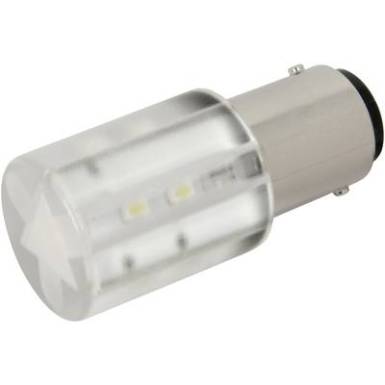 LED l&aacute;mpa BA15d Hidegfeh&eacute;r 24 V/DC, 24 V/AC 1400 mcd CML