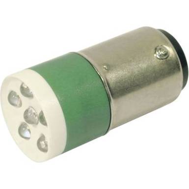 LED lámpa BA15d Zöld 24 V/DC, 24 V/AC 3150 mcd CML LED lámpa BA15d Zöld 24 V/DC, 24 V/AC 3150 mcd CML