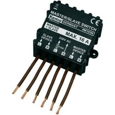 Kemo Master/Slave kapcsoló M103N építőelem 230 V/AC Kemo Master/Slave kapcsoló M103N építőelem 230 V/AC