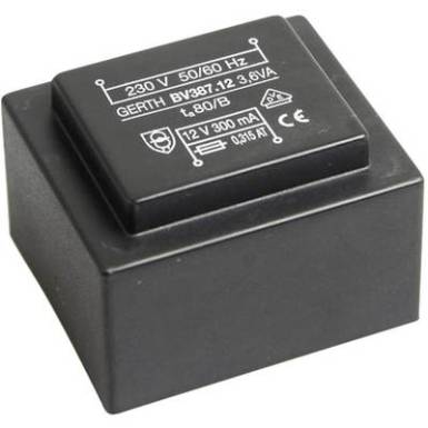 EI 38/13,6 Nyák transzformátor, 230 V / 9 V 400 mA 3,6 VA Gerth EI 38/13,6 Nyák transzformátor, 230 V / 9 V 400 mA 3,6 VA Gerth