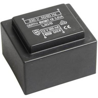 EI 38/13,6 Nyák transzformátor, 230 V / 12 V 300 mA 3,6 VA Gerth EI 38/13,6 Nyák transzformátor, 230 V / 12 V 300 mA 3,6 VA Gerth