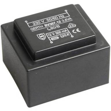 EI 38/13,6 Nyák transzformátor, 230 V / 24 V 150 mA 3,6 VA Gerth EI 38/13,6 Nyák transzformátor, 230 V / 24 V 150 mA 3,6 VA Gerth