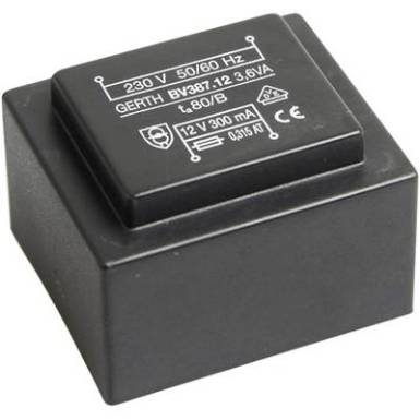 EI 38/13,6 Nyák transzformátor, 230 V / 2 x 15 V 120 mA 3,6 VA Gerth EI 38/13,6 Nyák transzformátor, 230 V / 2 x 15 V 120 mA 3,6 VA Gerth