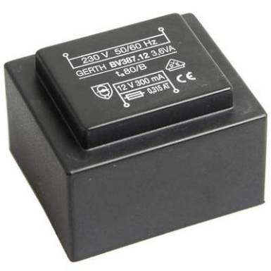 EI 38/13,6 Nyák transzformátor, 230 V / 2 x 18 V 100 mA 3,6 VA Gerth EI 38/13,6 Nyák transzformátor, 230 V / 2 x 18 V 100 mA 3,6 VA Gerth