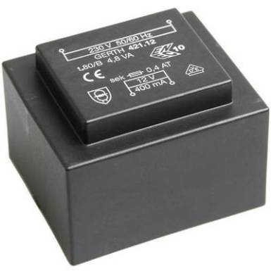 EI 42/14,8 Nyák transzformátor, 230 V / 15 V 320 mA 4,8 VA Gerth EI 42/14,8 Nyák transzformátor, 230 V / 15 V 320 mA 4,8 VA Gerth