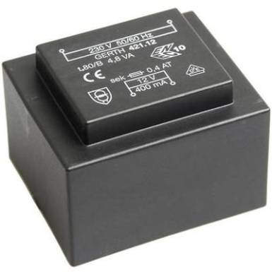 EI 42/14,8 Ny&aacute;k transzform&aacute;tor, 230 V / 2 x 15 V 160 mA 4,8 VA Gerth