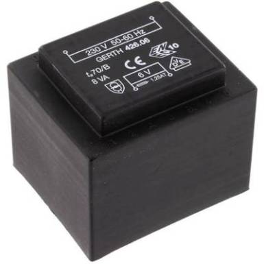 EI 42/20 Nyák transzformátor, 230 V / 12 V 666 mA 8 VA Gerth EI 42/20 Nyák transzformátor, 230 V / 12 V 666 mA 8 VA Gerth