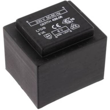 EI 42/20 Nyák transzformátor, 230 V / 18 V 444 mA 8 VA Gerth EI 42/20 Nyák transzformátor, 230 V / 18 V 444 mA 8 VA Gerth