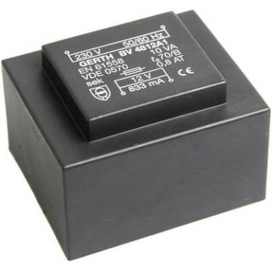EI 48/16,8 Nyák transzformátor, 230 V / 2 x 30 V 166 mA 10 VA Gerth EI 48/16,8 Nyák transzformátor, 230 V / 2 x 30 V 166 mA 10 VA Gerth
