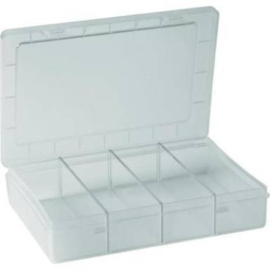 Üres alkatrésztároló doboz, 3 rekeszes 180 x 140 x 40mm Alutech 606020 Üres alkatrésztároló doboz, 3 rekeszes 180 x 140 x 40mm Alutech 606020