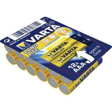 Mikroelem Alkáli mangán Varta Longlife LR03 1.5 V 12 db Mikroelem Alkáli mangán Varta Longlife LR03 1.5 V 12 db