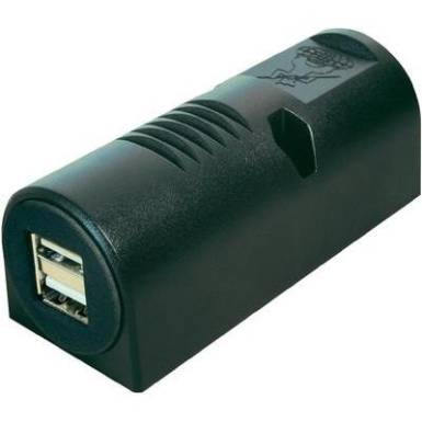 ProCar USB r&aacute;szerelhető iker dugaszol&oacute; aljzat Terhelhetős&eacute;g max.=5000 mA Alkalmas USB-A