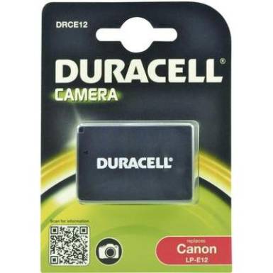 Kamera akku Duracell Megfelelő eredeti akku LP-E12 7.4 V 800 mAh