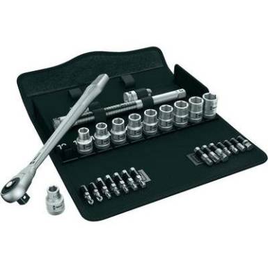 Racsnis dugókulcs készlet, króm-molibdén 1/2" (12.5 mm) Wera Zyklop Metal 8100 SC 7 Racsnis dugókulcs készlet, króm-molibdén 1/2" (12.5 mm) Wera Zyklop Metal 8100 SC 7