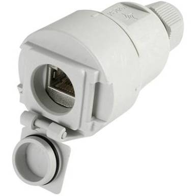 STX V6 RJ45 csatlakozóaljzat doboz változat, 6 csatlakozóaljzat, egyenes Pólus: 8P8C STX V6 élénkszürke Telegärtner STX V6 RJ45 csatlakozóaljzat doboz változat, 6 csatlakozóaljzat, egyenes Pólus: 8P8C STX V6 élénkszürke Telegärtner