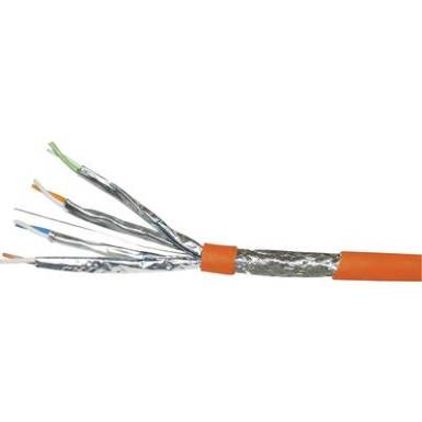 Hálózati kábel CAT 7 S/FTP 8 x 0.25 mm² Narancs VOKA Kabelwerk 170203-50 méteráru Hálózati kábel CAT 7 S/FTP 8 x 0.25 mm² Narancs VOKA Kabelwerk 170203-50 méteráru
