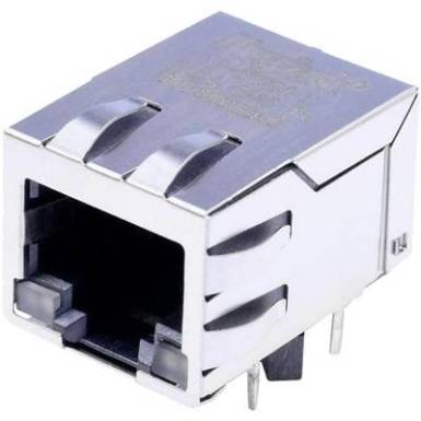 MagJack 10/100Base-TX 4 átvivő LED-ekkel, beépíthető Pólus: 8P8C nikkelezett, BEL Stewart Connectors SI-60024-F MagJack 10/100Base-TX 4 átvivő LED-ekkel, beépíthető Pólus: 8P8C nikkelezett, BEL Stewart Connectors SI-60024-F