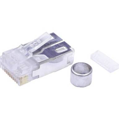 Moduláris dugókészlet árnyékolt Cat.5 dugó, egyenes 10P10C 940 SP 361010 A217 átlátszó BEL Stewart Connectors tartalom Moduláris dugókészlet árnyékolt Cat.5 dugó, egyenes 10P10C 940 SP 361010 A217 átlátszó BEL Stewart Connectors tartalom