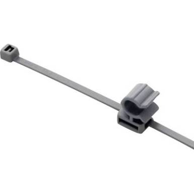 Rögzítő kötöző, 2 részes, tömlőtartóval (H x Sz) 150 mm x 3.6 mm T30ROC2A Szín: Fekete 1 db HellermannTyton Rögzítő kötöző, 2 részes, tömlőtartóval (H x Sz) 150 mm x 3.6 mm T30ROC2A Szín: Fekete 1 db HellermannTyton