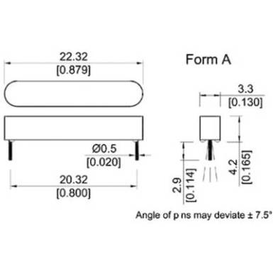 Reed érzékelő huzal kivezetéssel StandexMeder Electronics MK06-8-C 1 záró 0.5 A 180 V 10 W Reed érzékelő huzal kivezetéssel StandexMeder Electronics MK06-8-C 1 záró 0.5 A 180 V 10 W